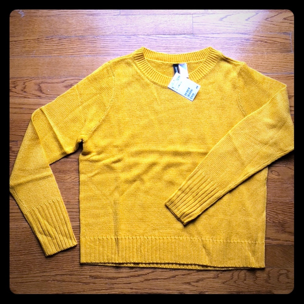 Yellow H & M Fall Sweater